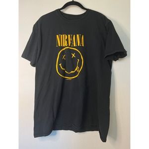 1992 Nirvana Smiley Face Distressed T-Shirt